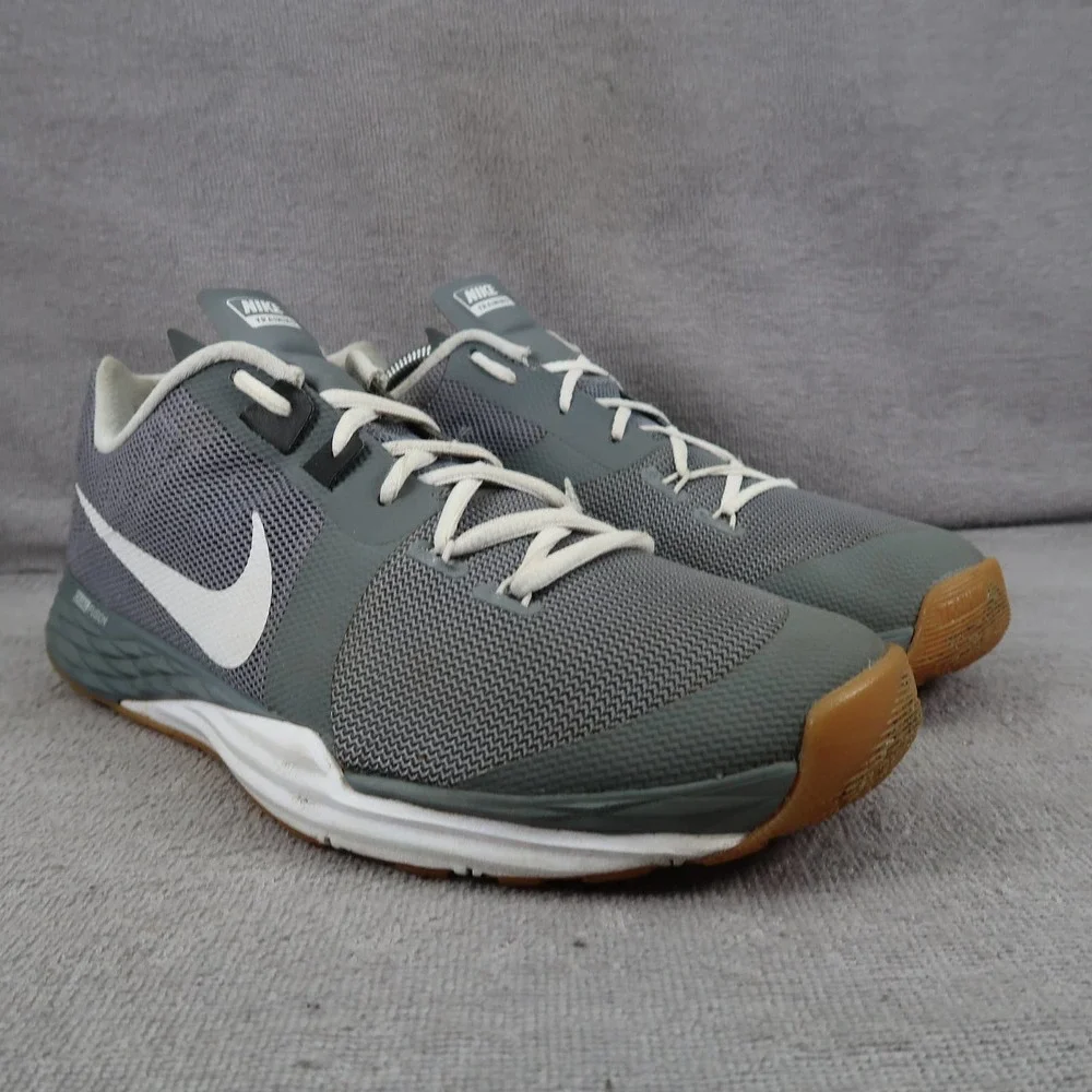 Nike Shoes Mens 9 Train Prime Sneakers Gray Lace Up Gym Running Cross Training